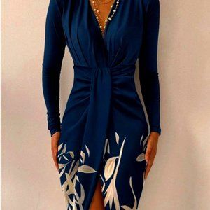 Blue Floral Dress - NWT